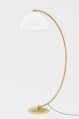 Montague Floor Lamp 67" Height Aged Brass Finish With Adjustable Brightness By Hudson Valley Lighting