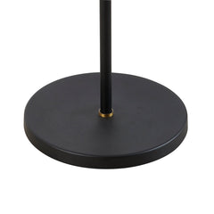 Navin Adjustable Floor Lamp with Dimmable Feature, Patina Brass Accents, and White-Linen Shade by Troy Lighting