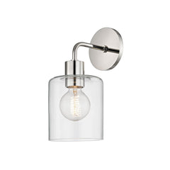 Mitzi Neko Sconce - Dimmable Wall Light with Clear Glass Shade, Aged Brass/Old Bronze/Polished Nickel Finishes