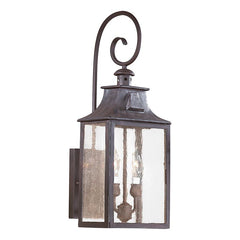 Newton Medium Outdoor Wall Light by Troy Lighting, 23" Tall, Soft Off Black, Dimmable, UL Wet Rated