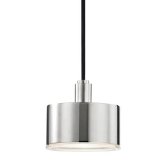 Mitzi Nora Pendant Light with Adjustable Height, Clear Etched Glass Shade, Dimmer Compatible, 5.25