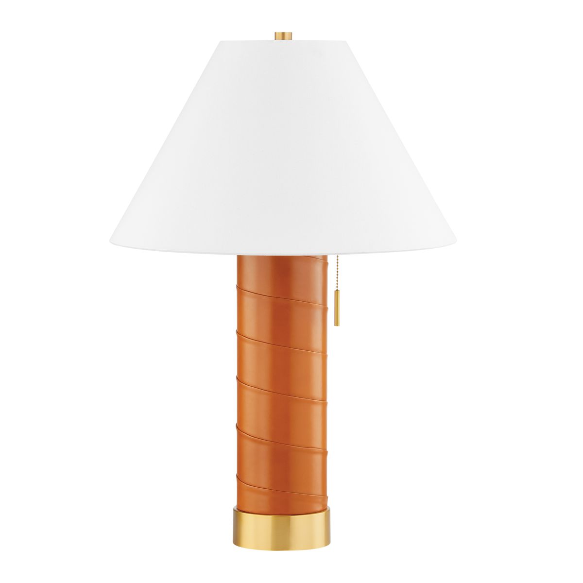 Norwalk Table Lamp 28.5" Height Aged Brass Finish White Linen Shade Dimmable E26 Bulb
