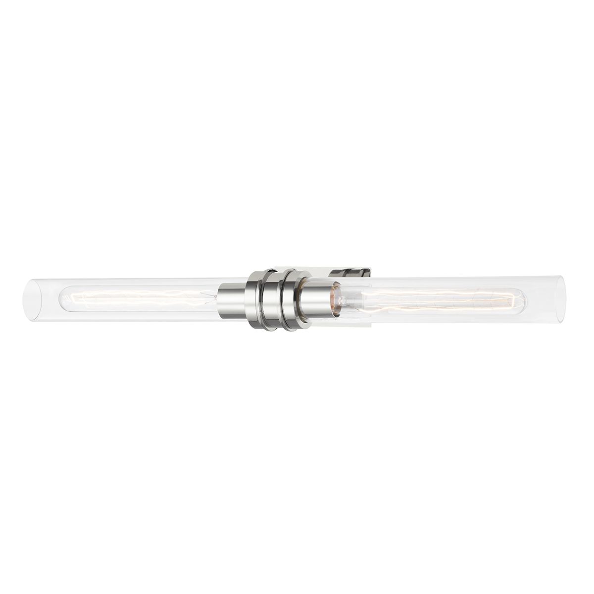 Oakfield Sconce 24" Wall Light by Hudson Valley Lighting - Dimmable, Clear Glass & Aged Brass/Nickel