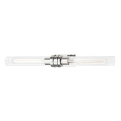 Oakfield Sconce 24" Wall Light by Hudson Valley Lighting - Dimmable, Clear Glass & Aged Brass/Nickel