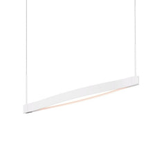 Ola 1-Light Linear LED Pendant by SONNEMAN - Dimmable, 1100 Lumens, 3000K Warm Glow, Modern Design
