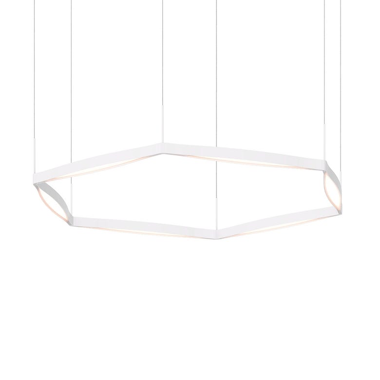 Ola 1 Ring LED Pendant Light by SONNEMAN - Dimmable 72W, 6600 Lumens, Modern Design, 2 Finishes
