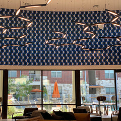Ola Tri-Star LED Pendant Light by SONNEMAN - Dimmable, 3300 Lumens, 3000K Warm Light, 55" Wide