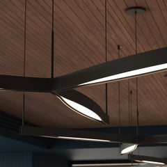 Ola Tri-Star LED Pendant Light by SONNEMAN - Dimmable, 3300 Lumens, 3000K Warm Light, 55" Wide