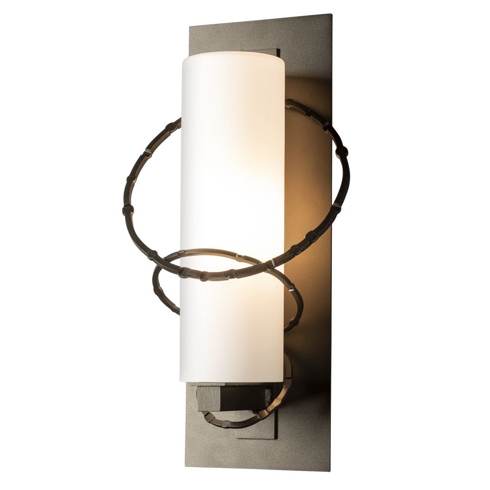 Olympus Small Outdoor Sconce by Hubbardton Forge – Handcrafted Metal and Glass Design, Multiple Finishes