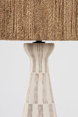 Palma Table Lamp 30" Tall by Troy Lighting - Textured Ceramic Base, Dimmable, Natural String Shade