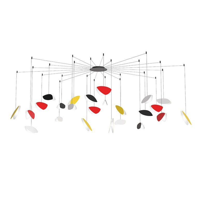 Papillons 24-Light LED Chandelier by SONNEMAN, Adjustable Height, Dimmable, Energy Efficient, 3000K Warm Glow