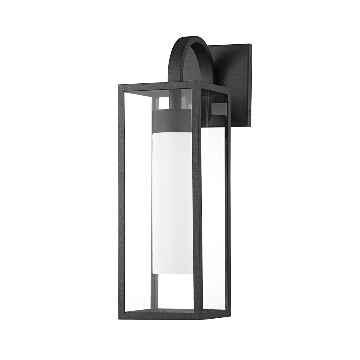 Pax Medium Outdoor Wall Sconce By Troy Lighting, Dimmable, UL Wet Rated, Textured Black Finish