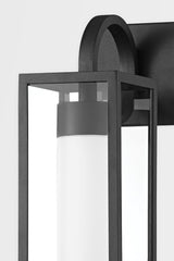 Pax Outdoor Wall Sconce 16.5" By Troy Lighting - Weather Resistant, Clear Glass Shade, Textured Black Finish