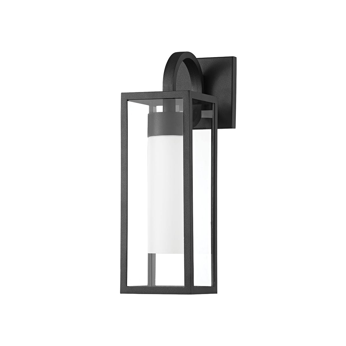 Pax Outdoor Wall Sconce 16.5" By Troy Lighting - Weather Resistant, Clear Glass Shade, Textured Black Finish