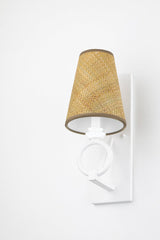 Pendelton Sconce 1710-WP By Hudson Valley Lighting - Buri Palm Leaf Shade, Dimmable, UL Damp Rated