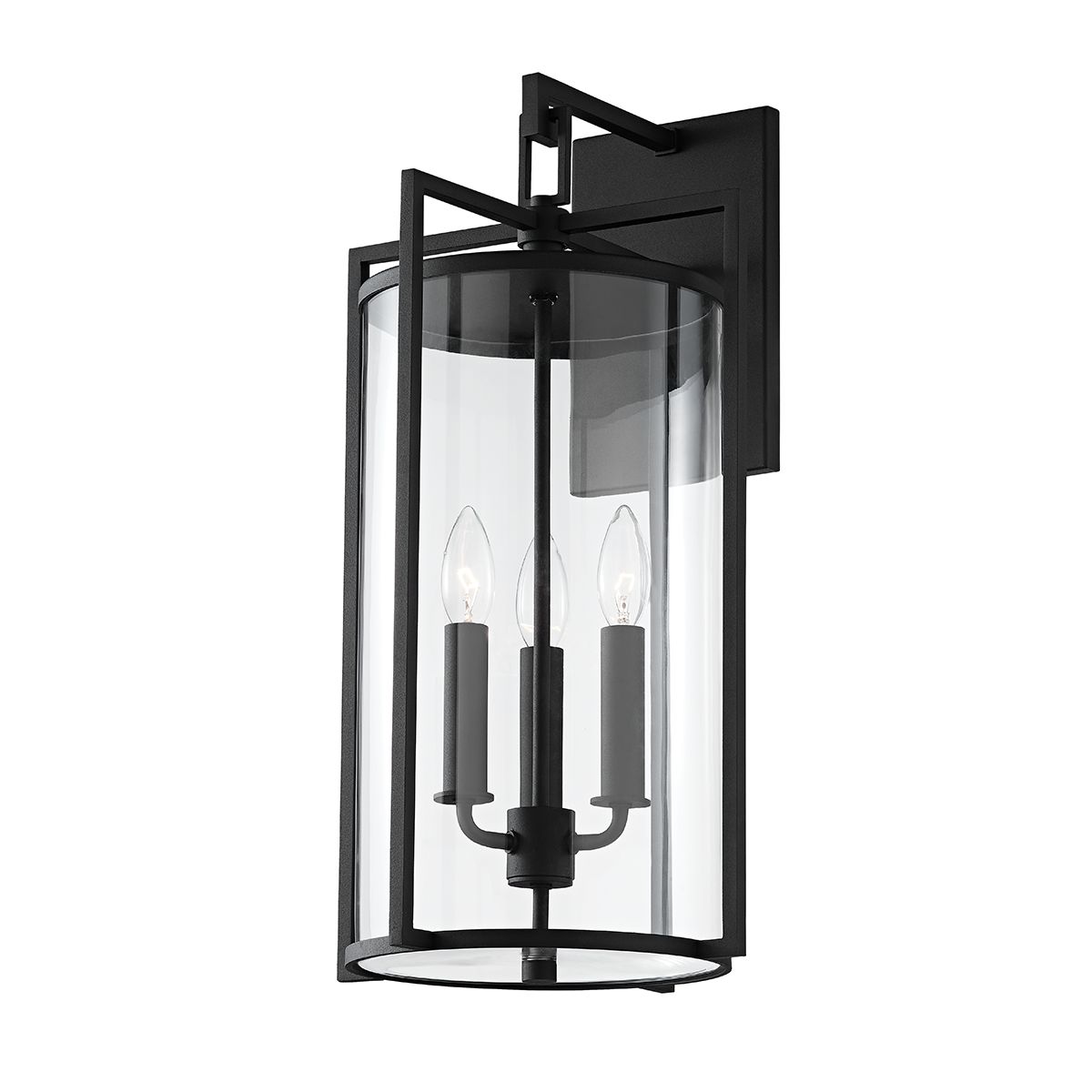 Percy 21.5" Large Outdoor Wall Sconce by Troy Lighting - Modern Design, Dimmable, UL Wet Rated, Black Finish