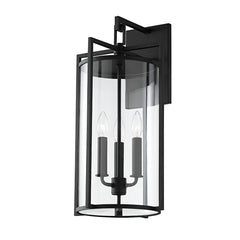 Percy 21.5" Large Outdoor Wall Sconce by Troy Lighting - Modern Design, Dimmable, UL Wet Rated, Black Finish