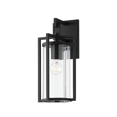 Percy Outdoor Wall Sconce by Troy Lighting, Dimmable, UL Wet Rated, Textured Black Finish, 14.75" H