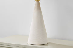 Mitzi Perilla 28" Modern Table Lamp With Natural Woven Shade, Dimmable Aged Brass Finish