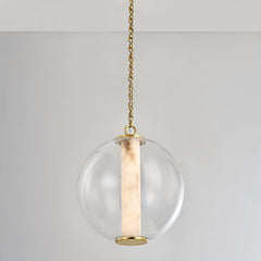 Pietra Medium Pendant Light by Corbett Lighting with Adjustable Height and Vintage Brass Finish 432-16-VB