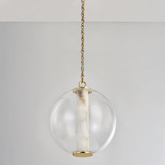 Pietra Medium Pendant Light by Corbett Lighting with Adjustable Height and Vintage Brass Finish 432-16-VB