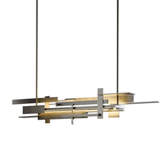 Hubbardton Forge Planar 60" Large LED Pendant Light, Dimmable, Multiple Finish Options, Modern Design