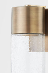 Pristine Wall Sconce by Troy Lighting, Patina Brass Finish, Dimmable, UL Wet Rated, 12.75"x5.25