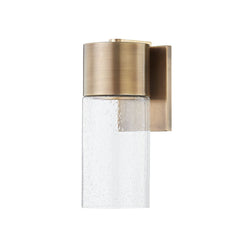 Pristine Wall Sconce by Troy Lighting, Patina Brass Finish, Dimmable, UL Wet Rated, 12.75"x5.25