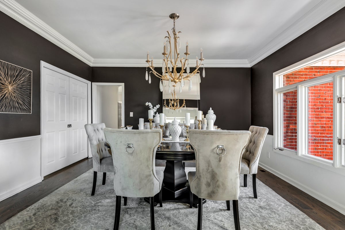 Prosecco Medium Chandelier by Corbett Lighting - 8 Bulb, Gold Leaf Finish, Adjustable 42.5" to 112.75