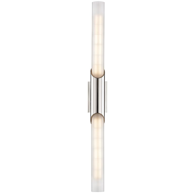 Pylon 2-Light Damp Rated Wall Sconce by Hudson Valley Lighting with Stylish Glass Shades