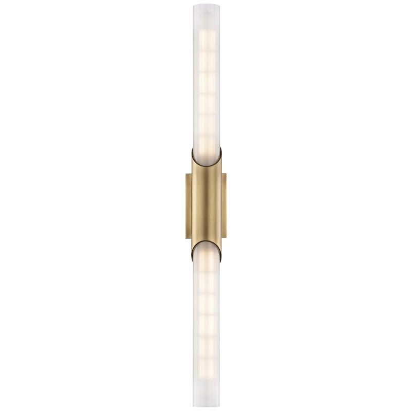 Pylon 2-Light Damp Rated Wall Sconce by Hudson Valley Lighting with Stylish Glass Shades
