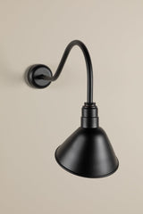 Troy RLM Lighting San Bruno Wall Sconce, Matte Black, Industrial Style, Dimmable, Outdoor/Indoor