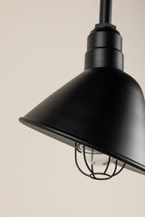 Troy RLM Lighting San Bruno Wall Sconce, Matte Black, Industrial Style, Dimmable, Outdoor/Indoor