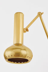 Roald Sconce 1-Light Adjustable Wall Light by Hudson Valley Lighting in Aged Brass & Distressed Bronze