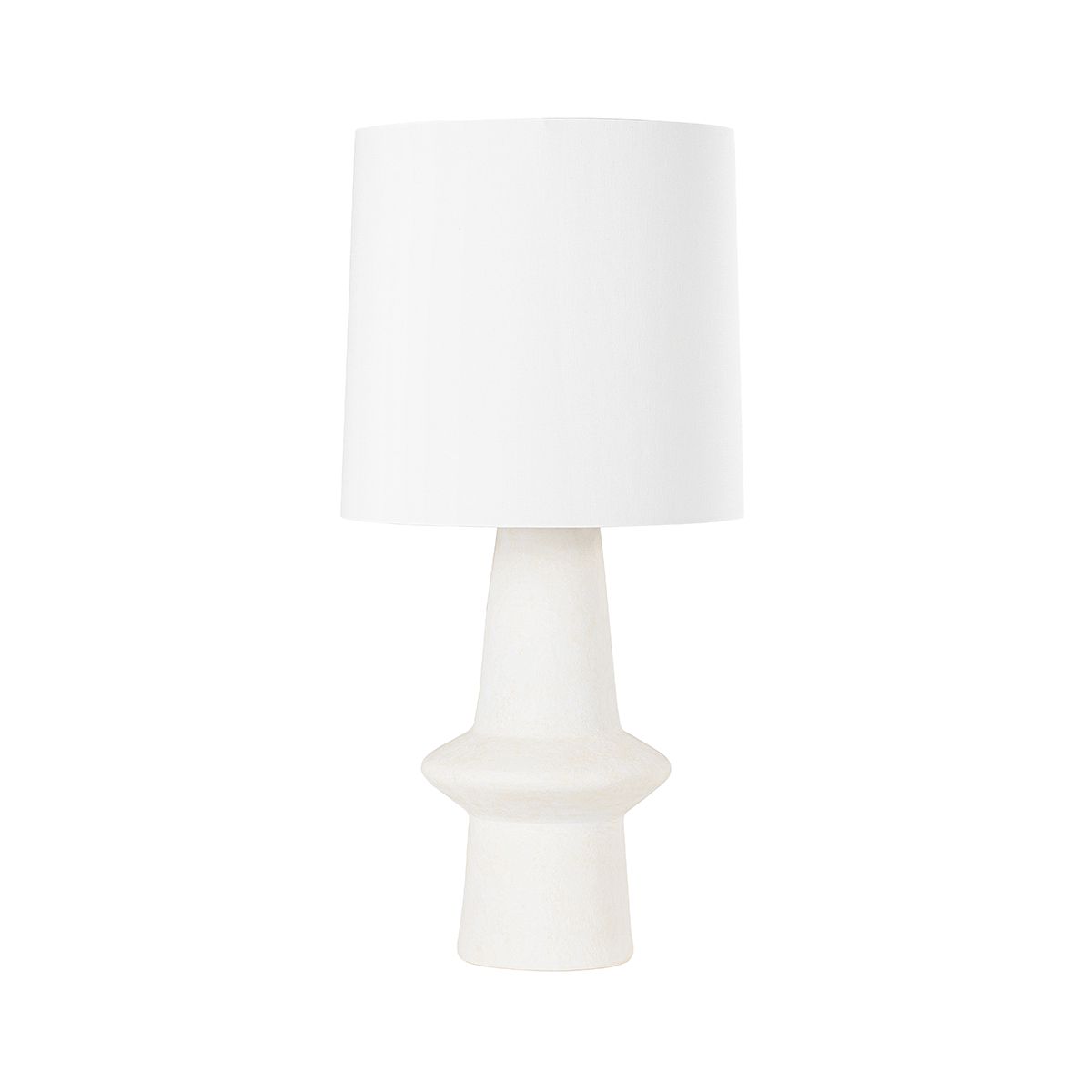 Hudson Valley Lighting Ramapo 31.5" Table Lamp, Aged Brass & Pale Flax Ceramic, Dimmable E26 Socket