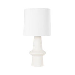 Hudson Valley Lighting Ramapo 31.5" Table Lamp, Aged Brass & Pale Flax Ceramic, Dimmable E26 Socket