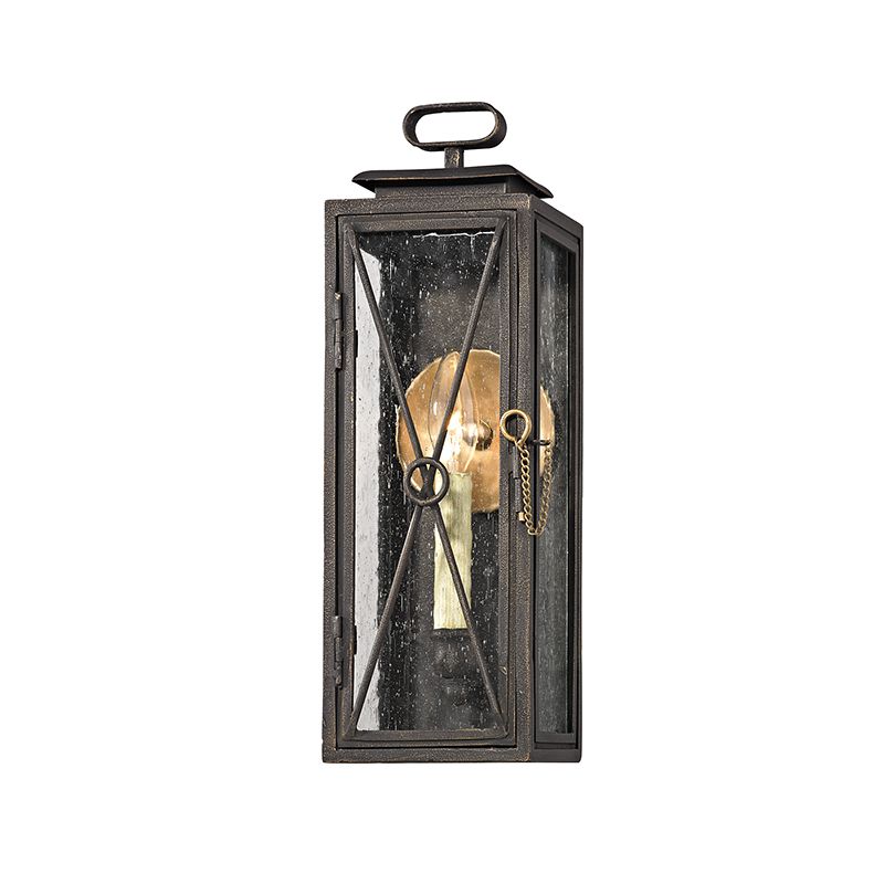 Randolph Outdoor Wall Sconce 15.75" by Troy Lighting, Dimmable, Weather-Resistant, Vintage Bronze Finish