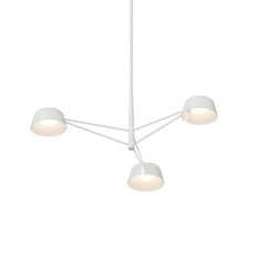 SONNEMAN Ray 3-Light LED Chandelier, Dimmable, Energy-Efficient, Adjustable Height, Modern Design