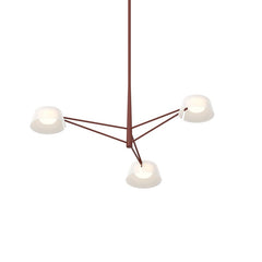SONNEMAN Ray 3-Light LED Chandelier, Dimmable, Energy-Efficient, Adjustable Height, Modern Design