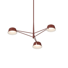 SONNEMAN Ray 3-Light LED Chandelier, Dimmable, Energy-Efficient, Adjustable Height, Modern Design