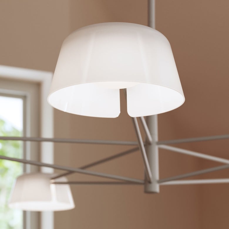 Ray 5-Light Chandelier by SONNEMAN - Modern Geometric Design, Energy-Efficient LED, Dimmable Lighting