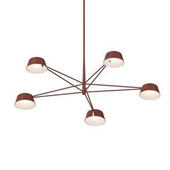 Ray 5-Light Chandelier by SONNEMAN - Modern Geometric Design, Energy-Efficient LED, Dimmable Lighting