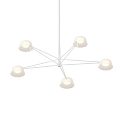 Ray 5-Light Chandelier by SONNEMAN - Modern Geometric Design, Energy-Efficient LED, Dimmable Lighting