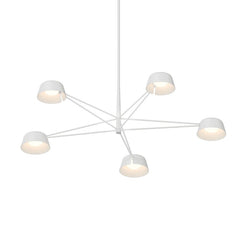 Ray 5-Light Chandelier by SONNEMAN - Modern Geometric Design, Energy-Efficient LED, Dimmable Lighting