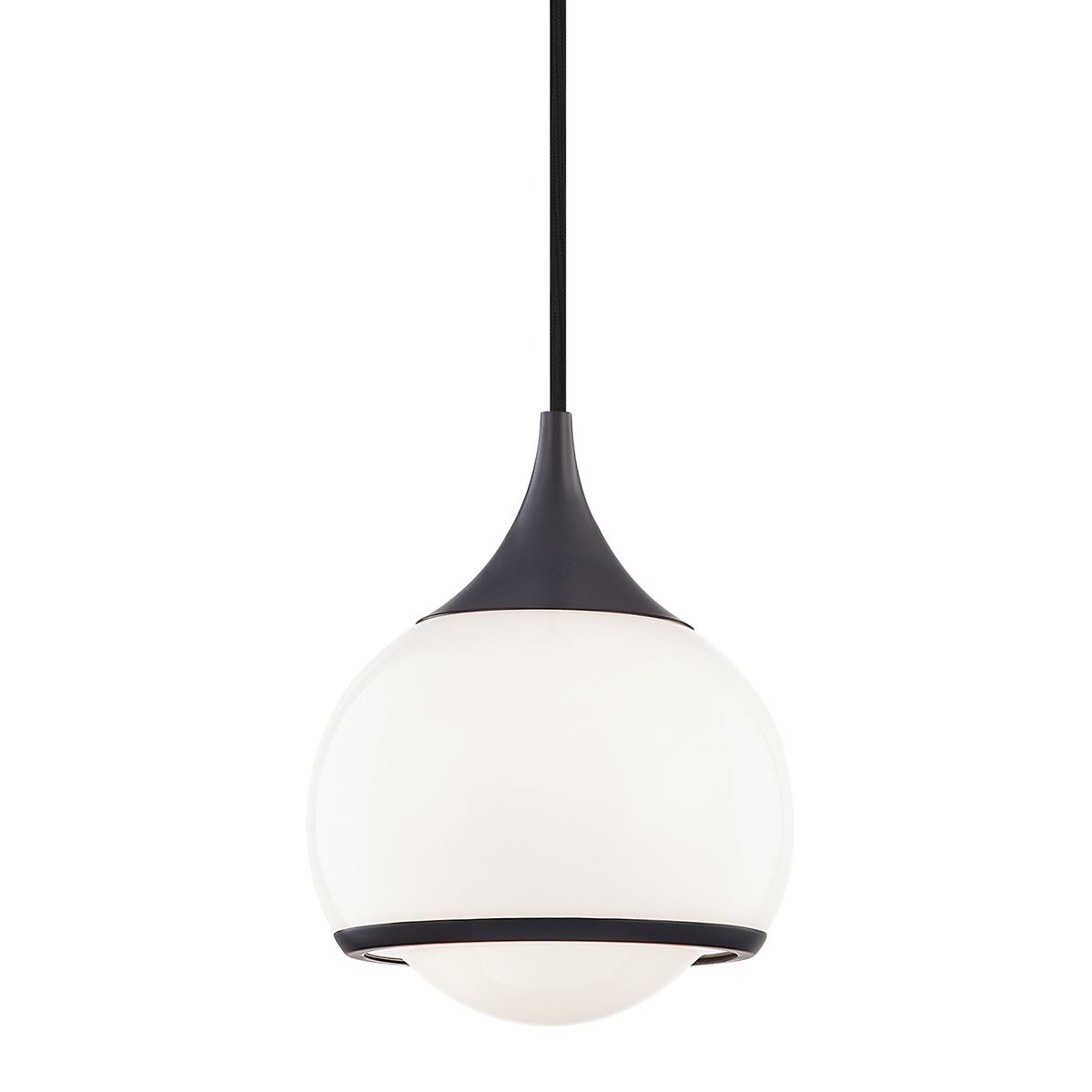 Reese Pendant Light by Mitzi - Adjustable 12" to 139" Height, Opal Glass Shade, Multiple Finishes
