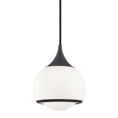 Reese Pendant Light by Mitzi - Adjustable 12" to 139" Height, Opal Glass Shade, Multiple Finishes