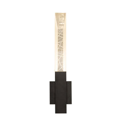Hubbardton Forge Refraction Outdoor Sconce - Dimmable, Prismatic Glass, UL Wet Rated, 22.5" Tall