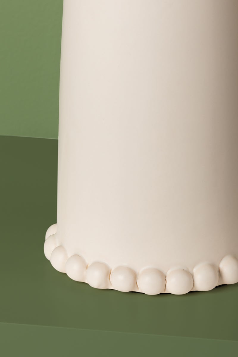 Rhea 26.75" Table Lamp By Mitzi - Antique Ivory Ceramic With Dimmable Feature And White Shade