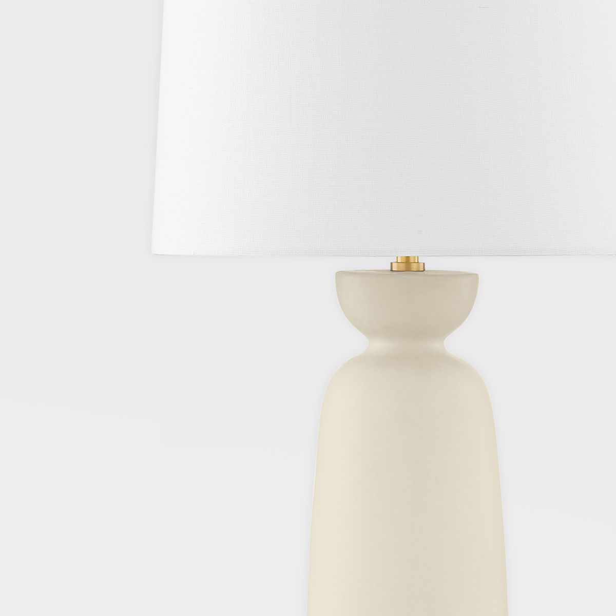 Rhea 26.75" Table Lamp By Mitzi - Antique Ivory Ceramic With Dimmable Feature And White Shade
