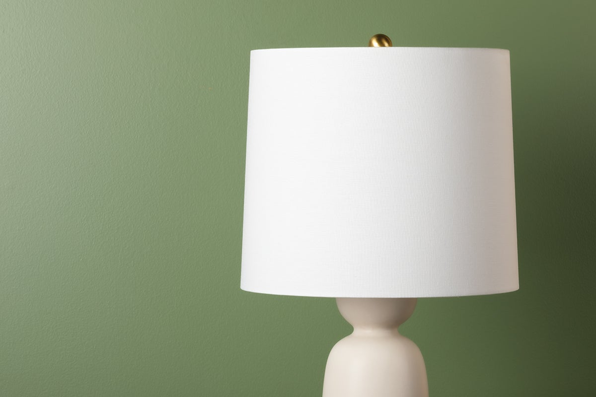 Rhea 26.75" Table Lamp By Mitzi - Antique Ivory Ceramic With Dimmable Feature And White Shade